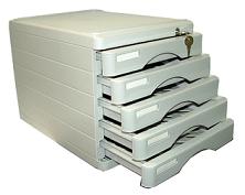 Document Cabinets 5 Drawer Lockable Grey